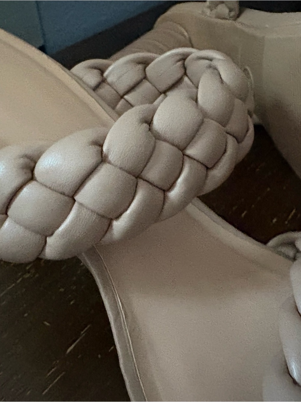 A New Day - Braided Double-Strap Slide Heels — Beige - Picture 4 of 6